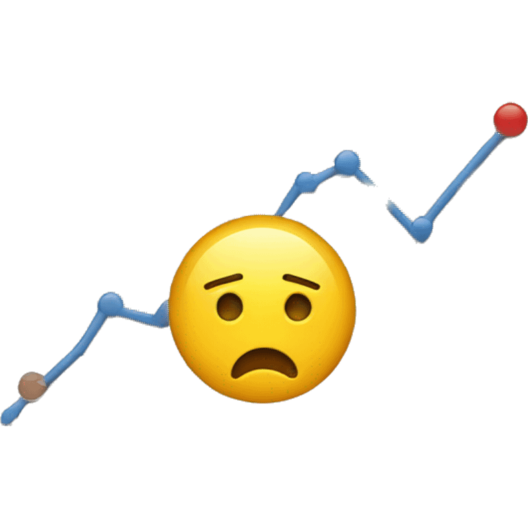 unhappy graph emoji