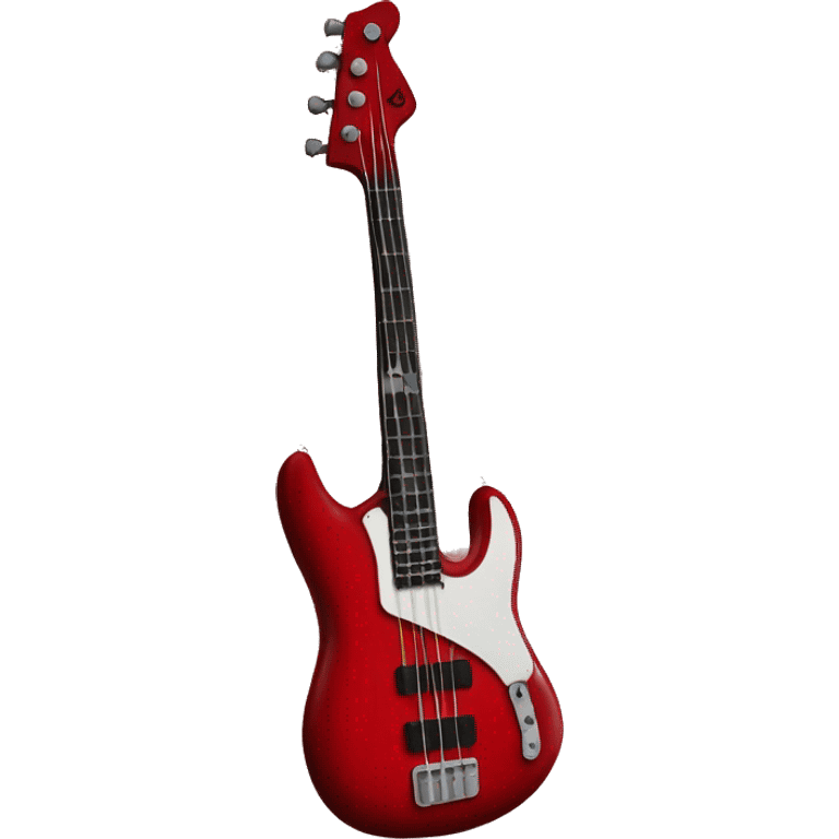 Red bass guitar emoji