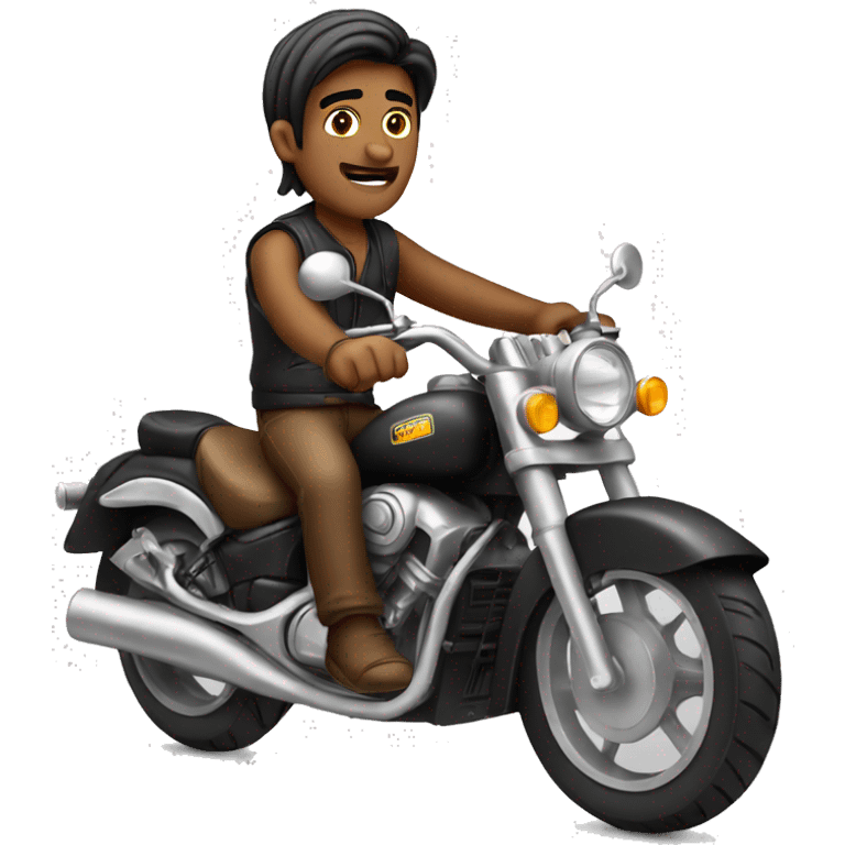 indian dude on a motorbike emoji