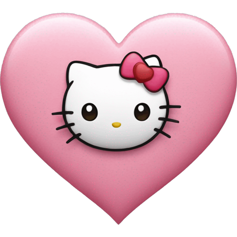 hello kitty heart  emoji