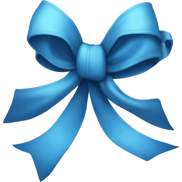 Blue bow emoji