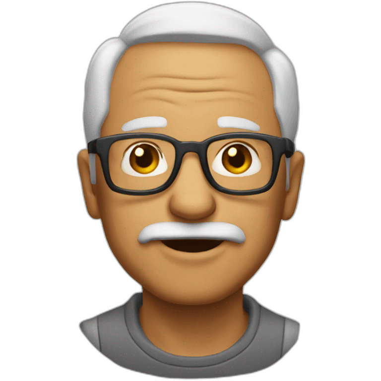 Cool grandfather emoji