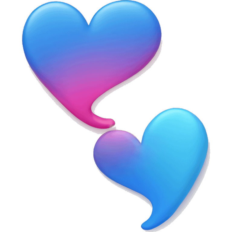 two-pink-and-blue-hearts emoji