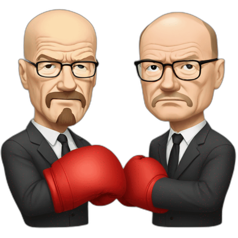 Walter white boxing with trump and putin emoji