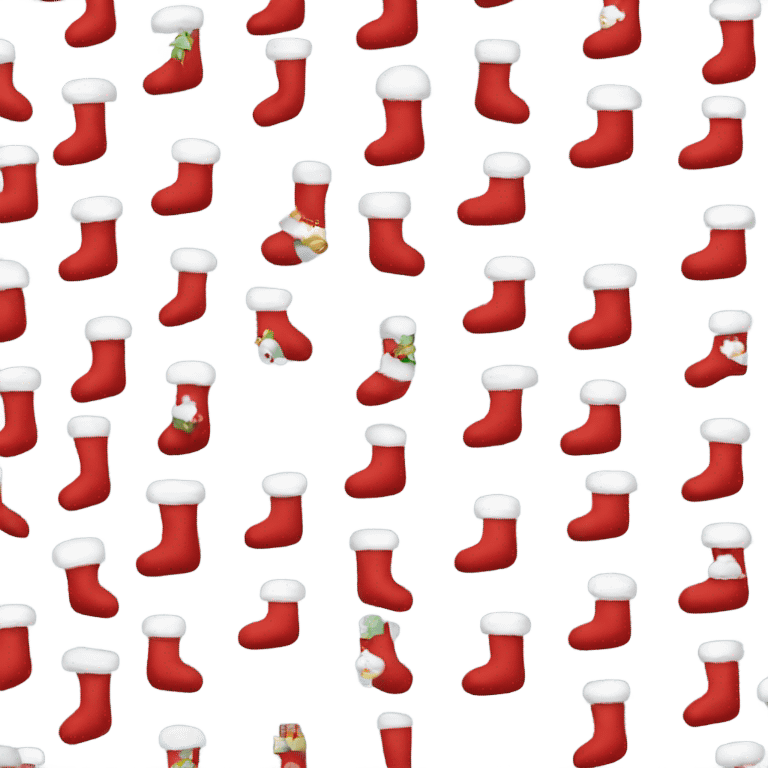 christmas sock emoji