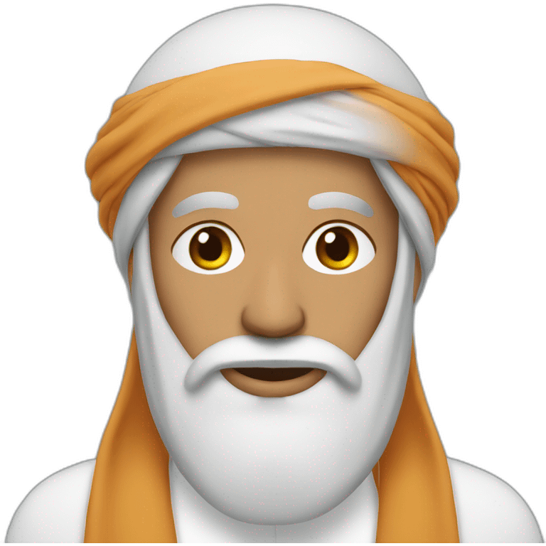 Arab Man with beard and turban emoji