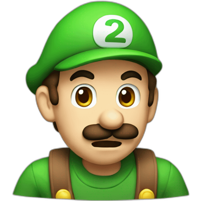 luigi-scared emoji