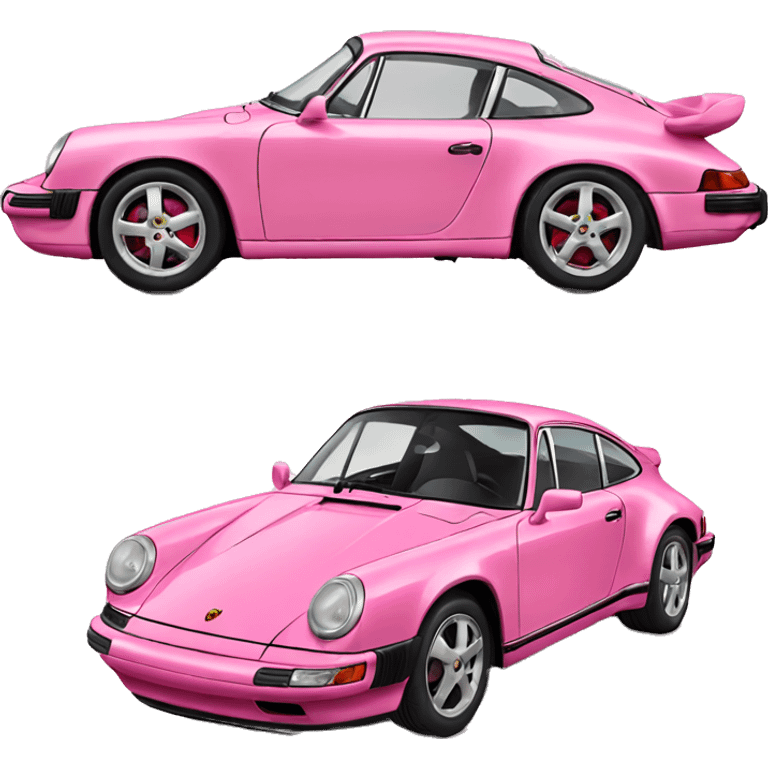 Pink Porsche  emoji