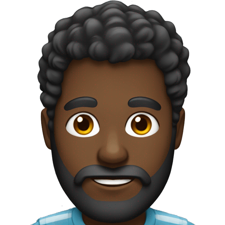 Negro de barba emoji