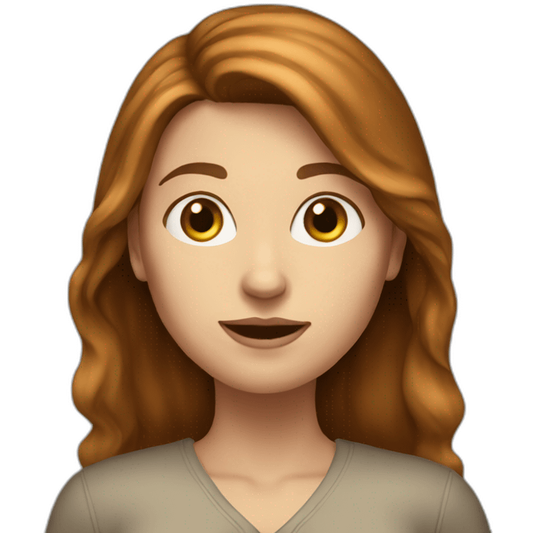 white-woman-with-brown-hair-who-doesnt-want-you-here emoji