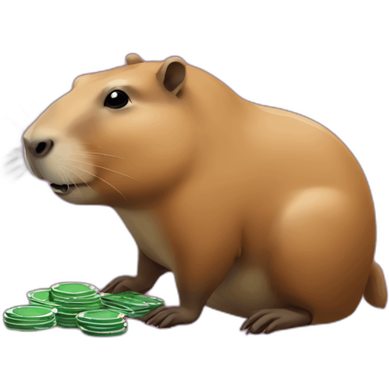 capybara gambling emoji