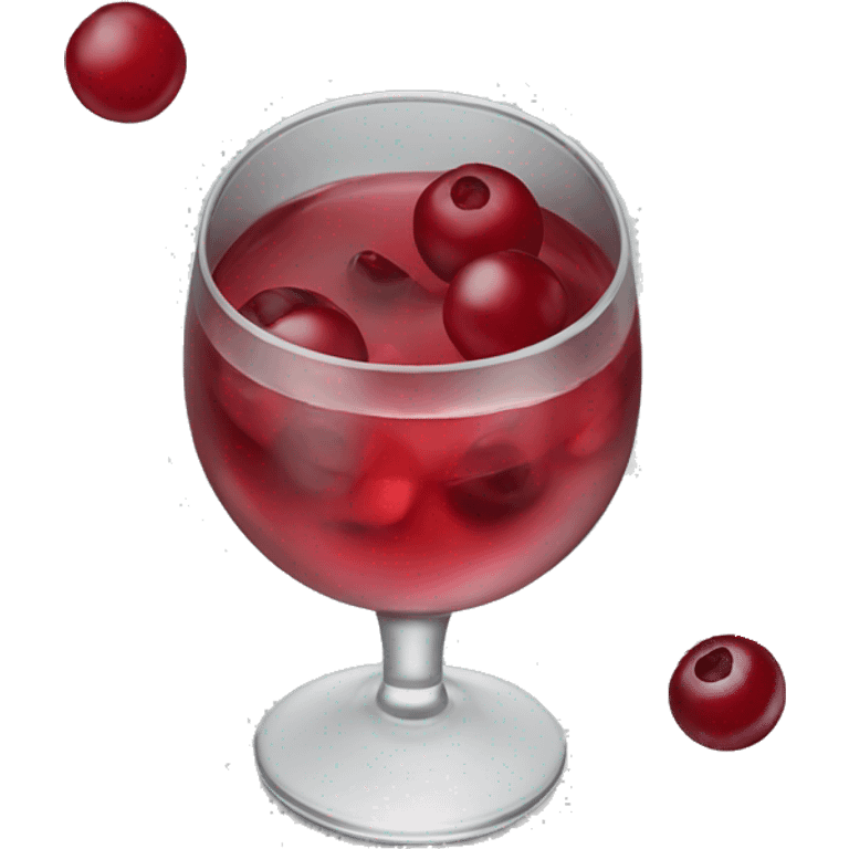 Vodka cranberry emoji