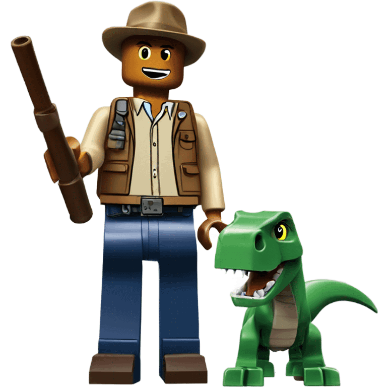 Lego Jurassic park emoji