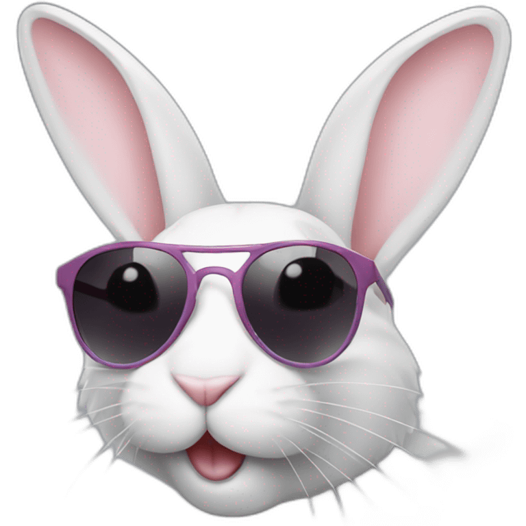 bunny sunglasses emoji