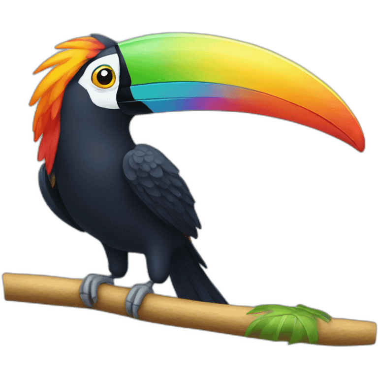 rainbow tucan emoji