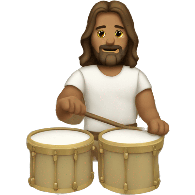 jesus playing drums emoji