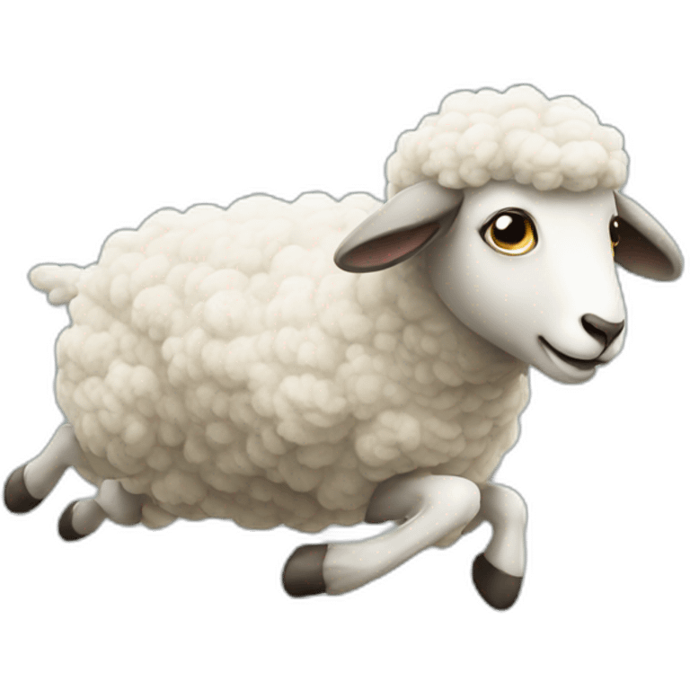 Flying sheep emoji