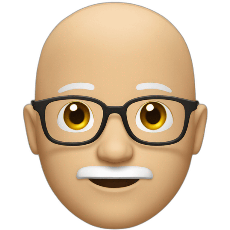 bald white man with glasses and a brown goatee emoji