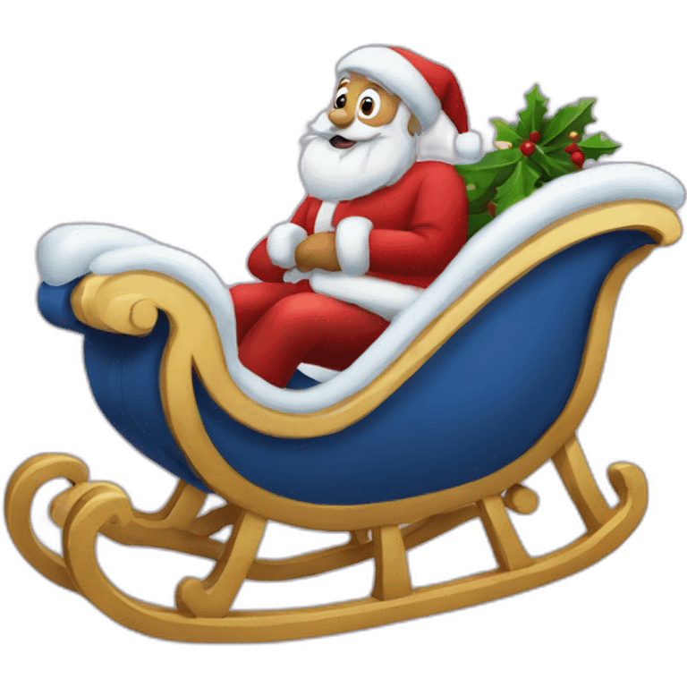 sleigh christmas emoji