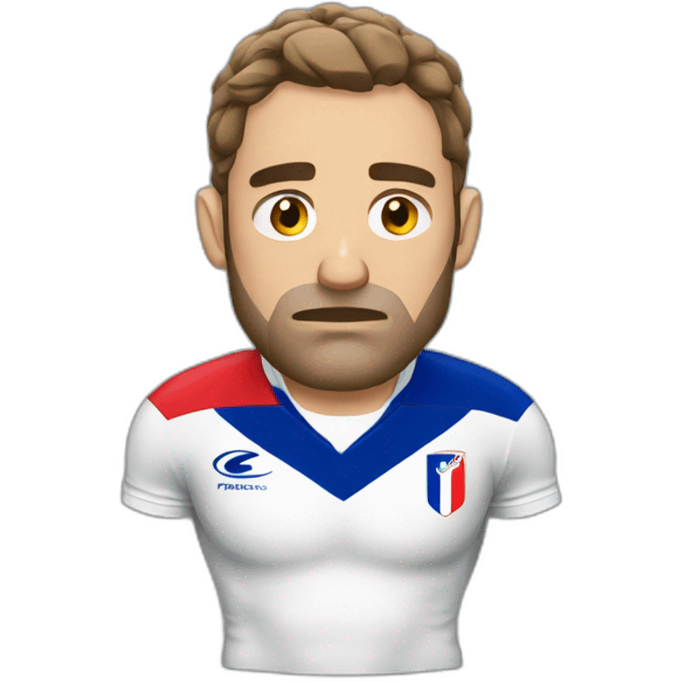 French rugbyman sad emoji