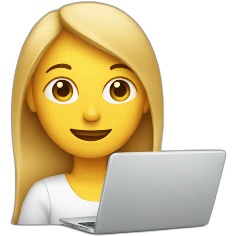 person working on laptop emoji