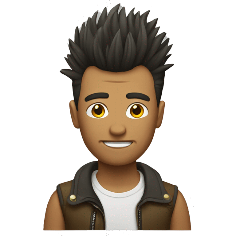 Guy with Mohawk  emoji