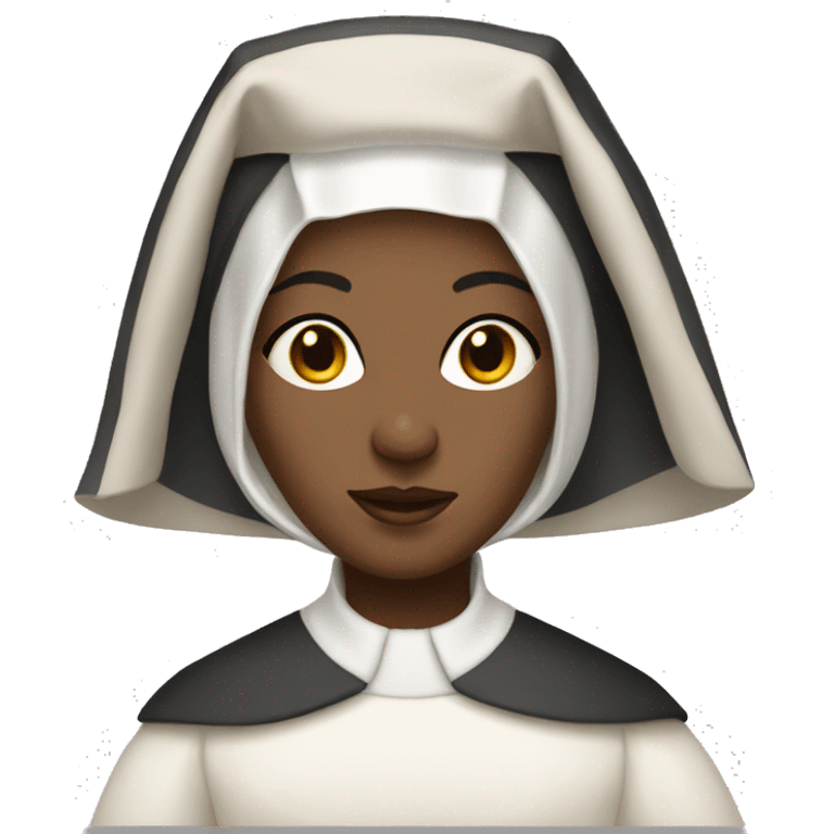 18th century nun with white dress emoji