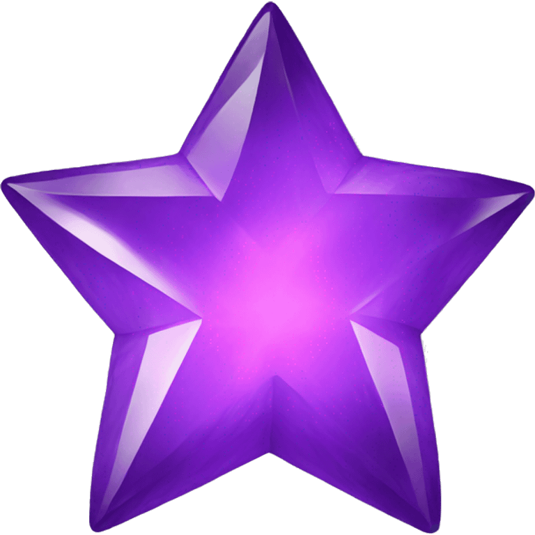 purple gem star shaped emoji