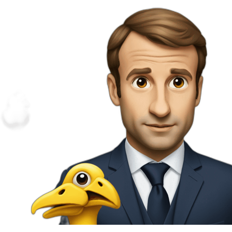 macron faisant dodo emoji