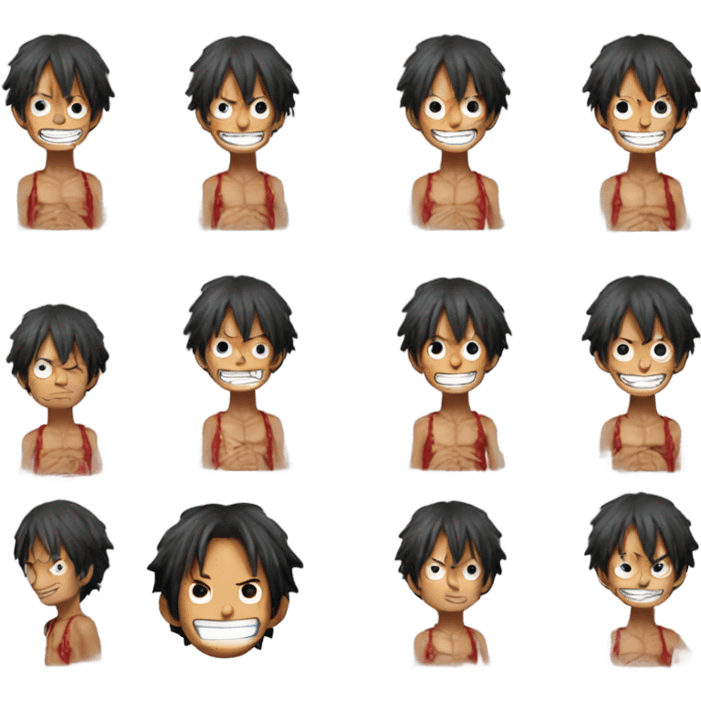 Luffy from one piece emoji