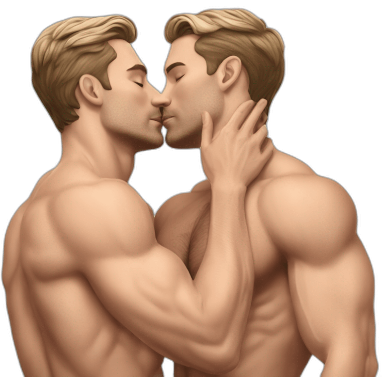 sexy-pose-very-fit-caucasian-gay-men-kissing emoji