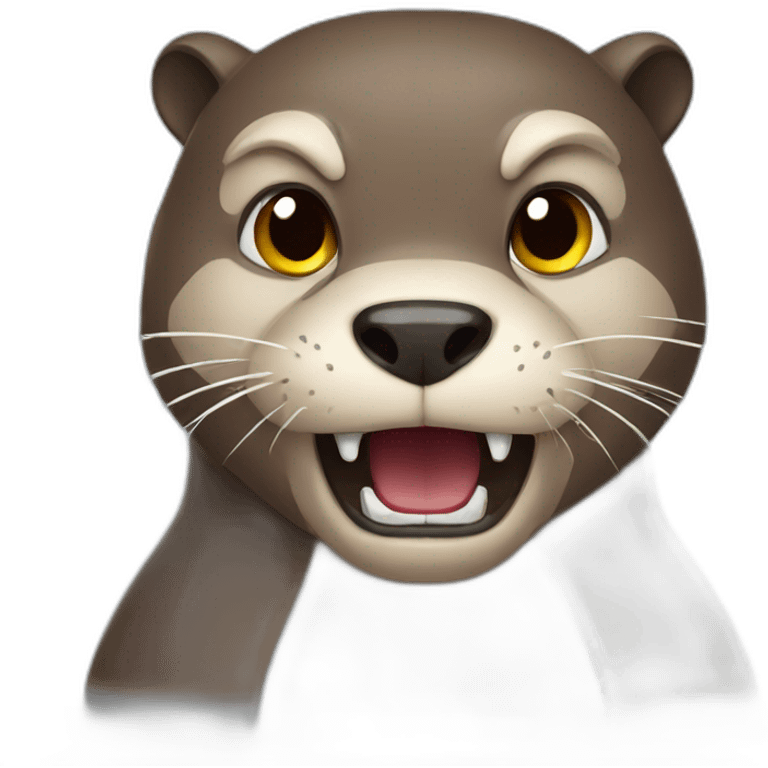 angry otter emoji