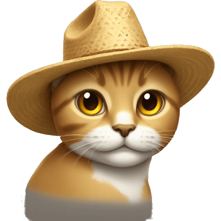 Gato con sombrero emoji