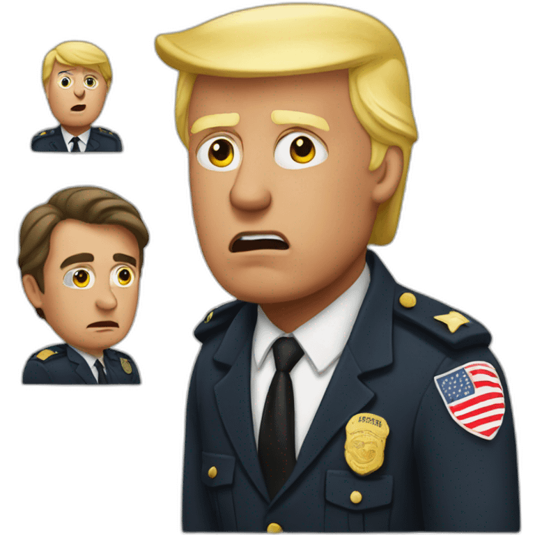 trump-getting-arrested emoji