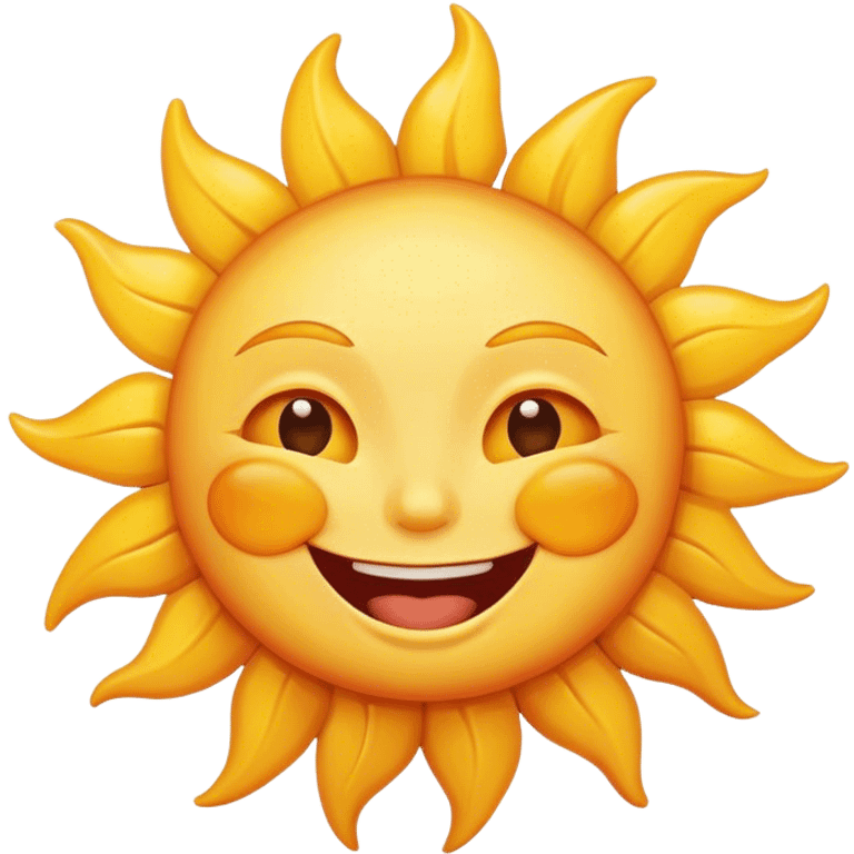 sun laughing emoji