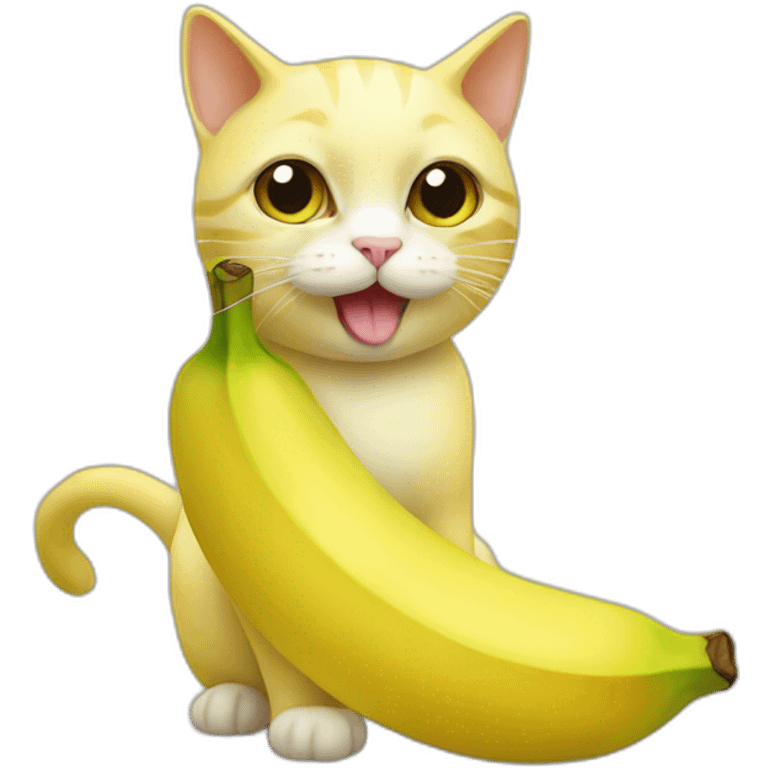 Banana cat mem emoji