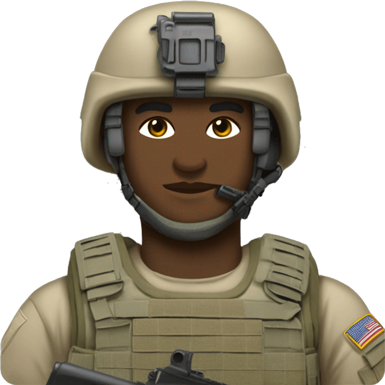 US Army Navy Seal Soldier in full equipment emoji