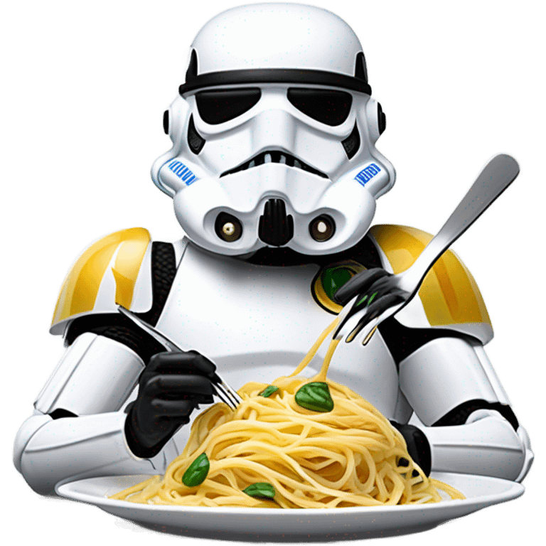 stormtrooper eating spaghetti  emoji