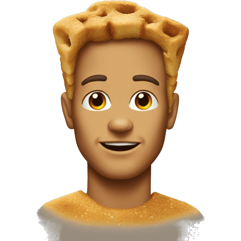 cinnamon toast crunch with realistic face emoji