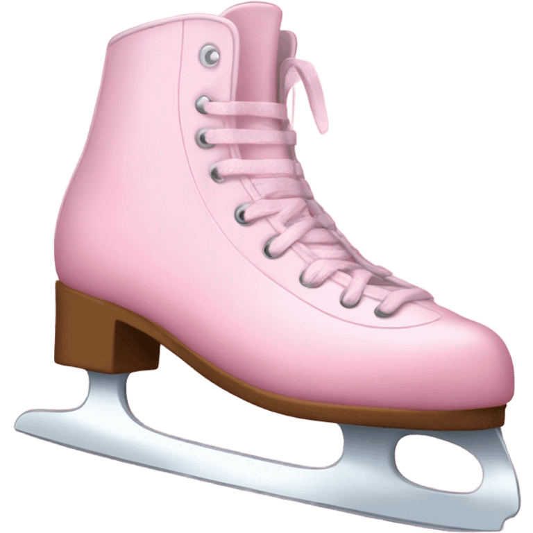 pastel pink ice skates emoji