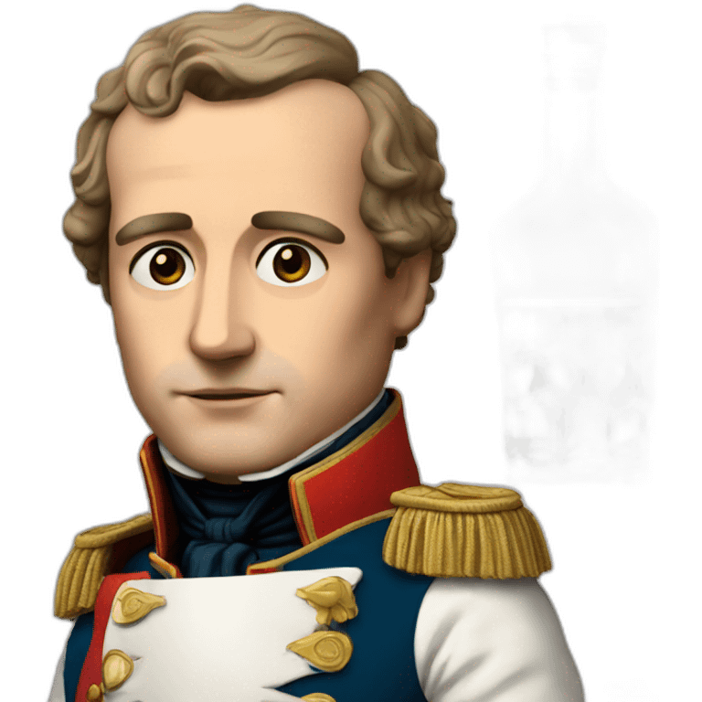 napoleon with whisky emoji