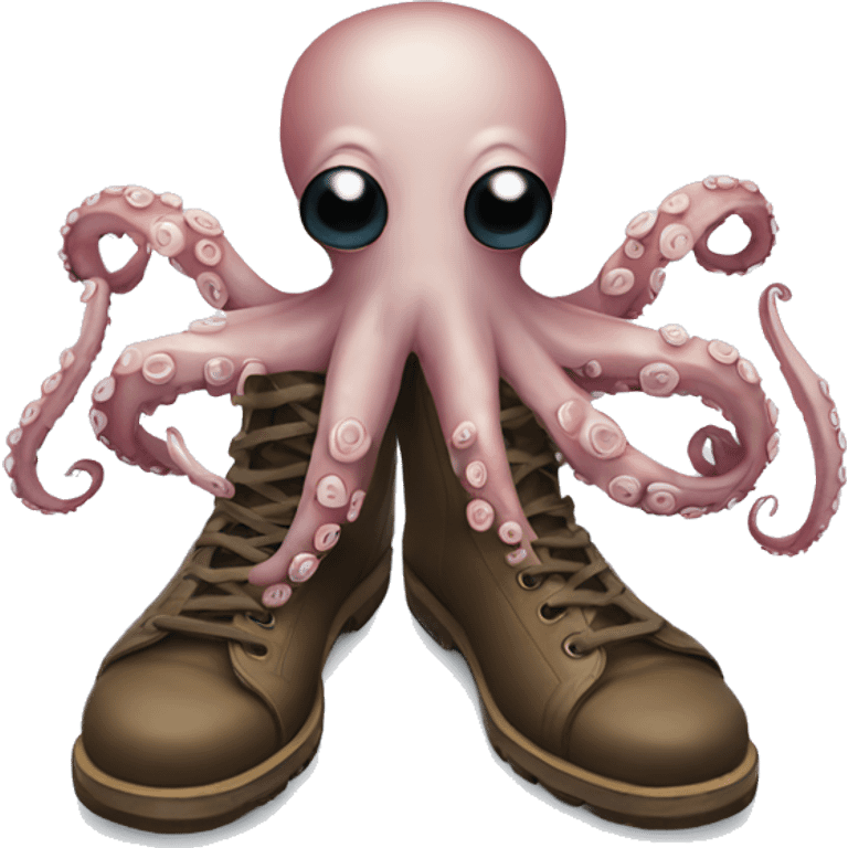 Octopus with shoes emoji