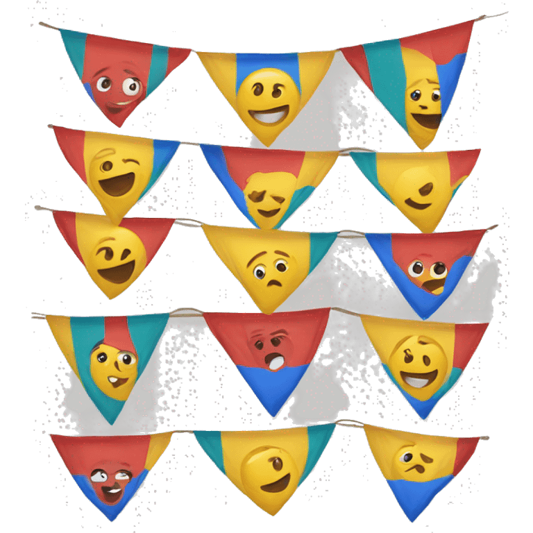 Paited bunting emoji