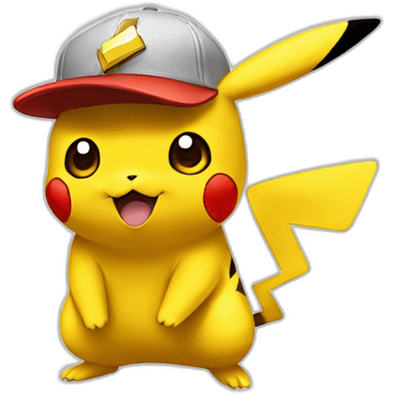 Pikachu wearing Ash’s kalos hat emoji