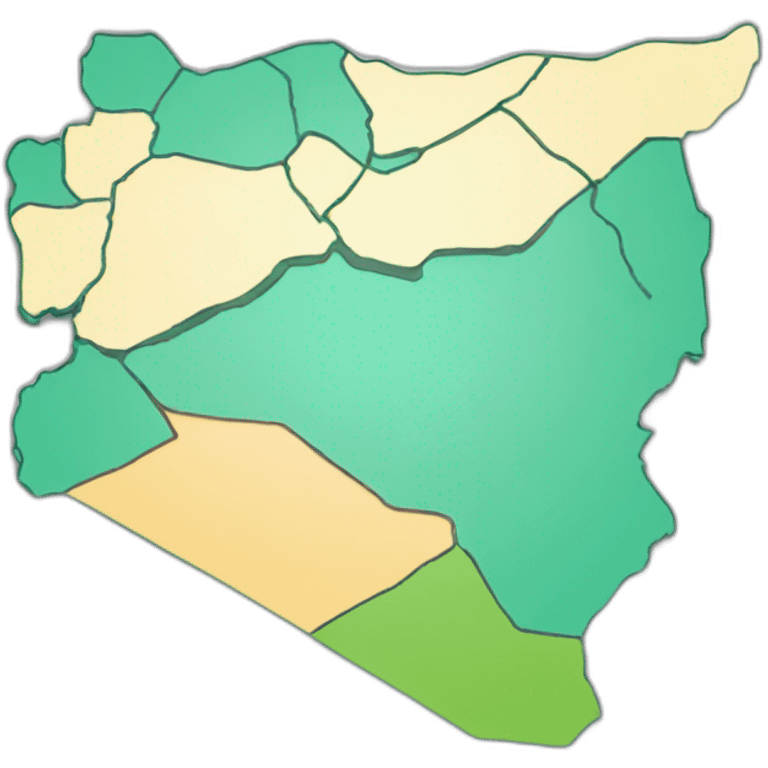 syria state map emoji