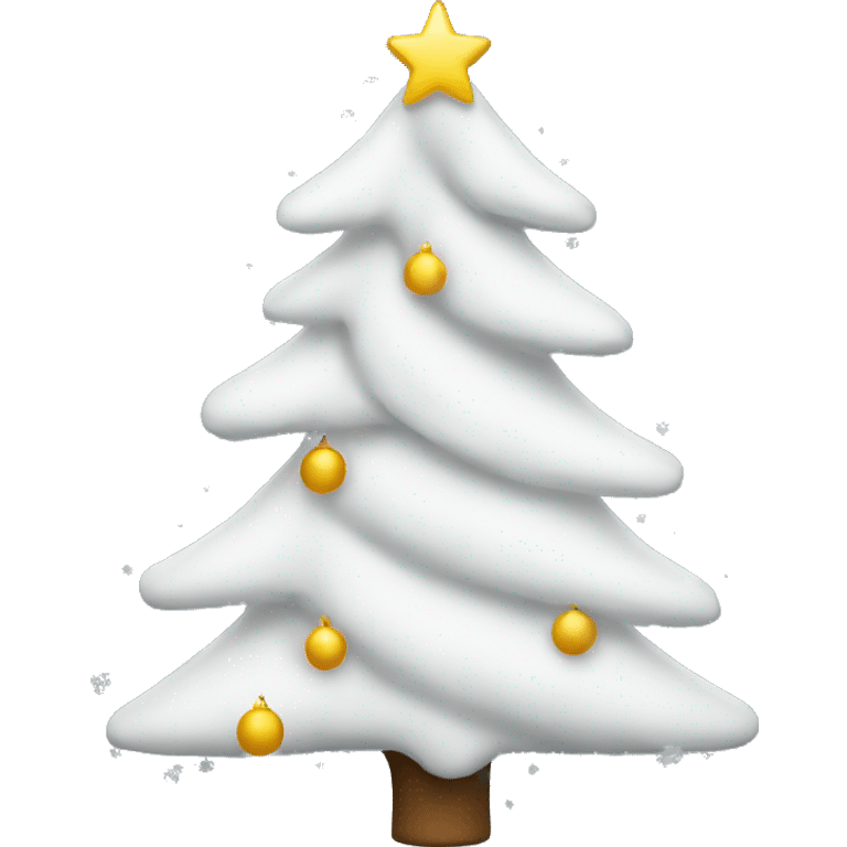 white christmas tree emoji