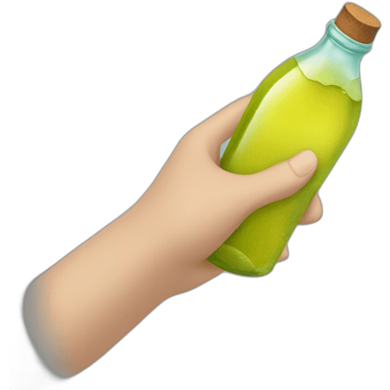 botella en mano  emoji