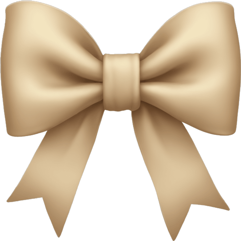 Beige bow  emoji