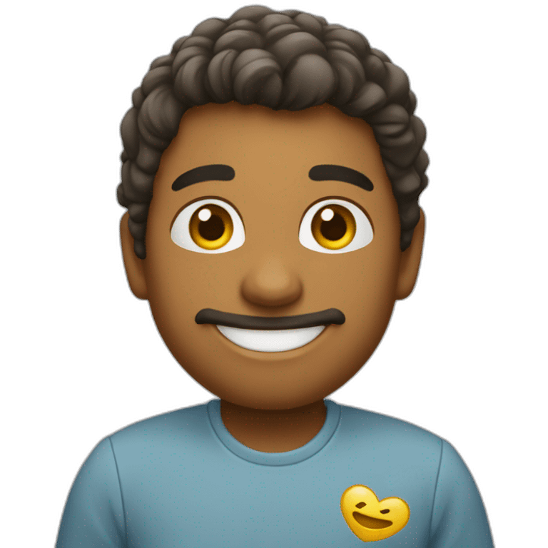 Coração sorrindo emoji