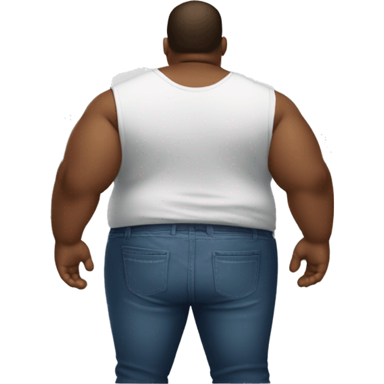 The back of a thick Guy with big lower body emoji